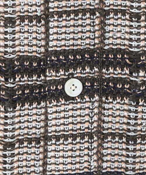 Coohem（コーヘン）の「【別注】＜COOHEM＞ チェック ニットシャツ（シャツ/ブラウス・メンズ・ブラウン・M/L）」の11枚目の写真