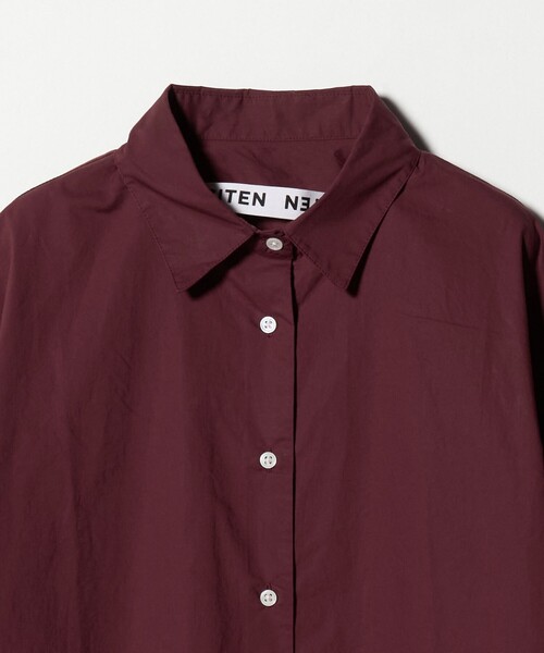 CITEN（シテン）の「＜CITEN＞ソデギャザーシャツ（シャツ/ブラウス・レディース・ライトブルー/オフホワイト/ワイン・FREE）」の8枚目の写真