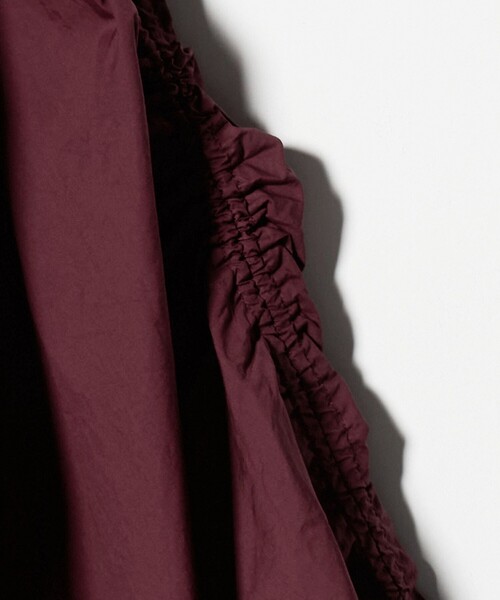 CITEN（シテン）の「＜CITEN＞ソデギャザーシャツ（シャツ/ブラウス・レディース・ライトブルー/オフホワイト/ワイン・FREE）」の5枚目の写真