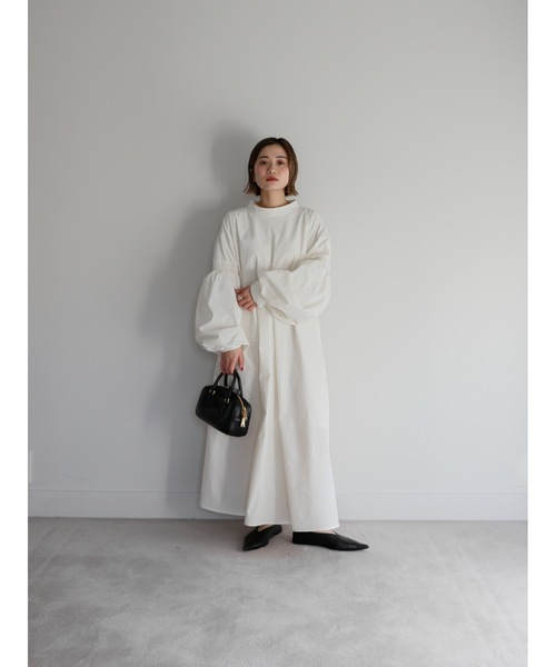 Katrin TOKYO（カトリーントーキョー）の「back open volume onepiece（ワンピース・レディース・グリーン/ホワイト/ブラック・FREE/XS）」の4枚目の写真