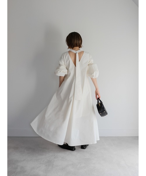 Katrin TOKYO（カトリーントーキョー）の「back open volume onepiece（ワンピース・レディース・グリーン/ホワイト/ブラック・FREE/XS）」の6枚目の写真