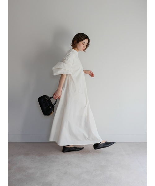 Katrin TOKYO（カトリーントーキョー）の「back open volume onepiece（ワンピース・レディース・グリーン/ホワイト/ブラック・FREE/XS）」の8枚目の写真