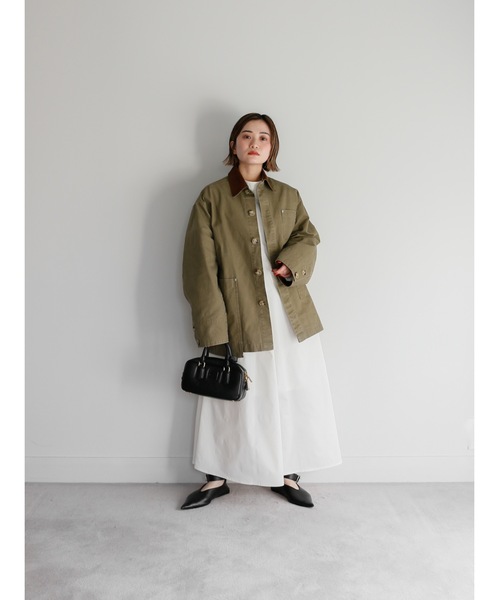 Katrin TOKYO（カトリーントーキョー）の「back open volume onepiece（ワンピース・レディース・グリーン/ホワイト/ブラック・FREE/XS）」の10枚目の写真