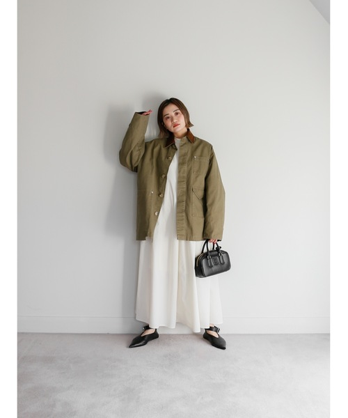 Katrin TOKYO（カトリーントーキョー）の「back open volume onepiece（ワンピース・レディース・グリーン/ホワイト/ブラック・FREE/XS）」の9枚目の写真