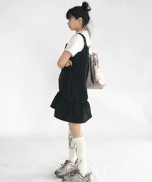 Sibra（シブラ）の「フリルヘムチェックキャミワンピ（ワンピース）」