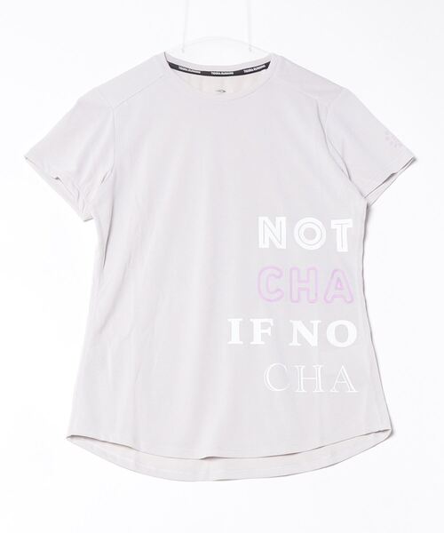 TIGORA(ティゴラ)の「ティゴラ TIGORA ランニング レディース半袖Tシャツ サイドロゴグラフィック(Tシャツ/カットソー・レディース・ライトグレー/ブラック・S/M/L/XL)」の1枚目の写真