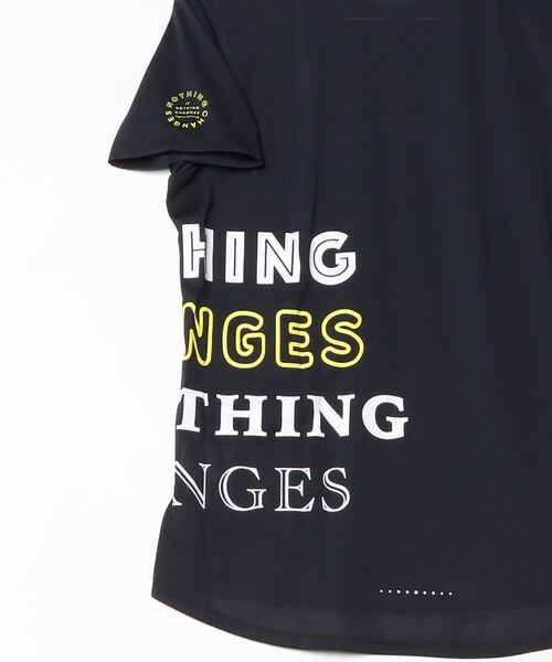 TIGORA(ティゴラ)の「ティゴラ TIGORA ランニング レディース半袖Tシャツ サイドロゴグラフィック(Tシャツ/カットソー・レディース・ライトグレー/ブラック・S/M/L/XL)」の4枚目の写真