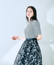 Audie a Muses（オーディアミューズ）の「タックボリュームスリーブカットソー（Tシャツ/カットソー）」