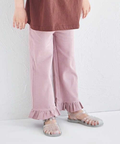 セール】ストレッチ素材 裾フリル パンツ（その他パンツ）｜pairmanon