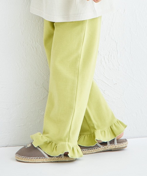 pairmanon(ペアマノン)の「ストレッチ素材 裾フリル パンツ(その他パンツ・キッズ・ピンク/ドット/ベージュ/グリーン系その他/ブラック・140/110/120/100/150/90/130)」の10枚目の写真