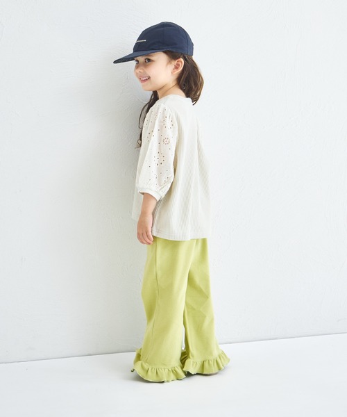 pairmanon(ペアマノン)の「ストレッチ素材 裾フリル パンツ(その他パンツ・キッズ・ピンク/ドット/ベージュ/グリーン系その他/ブラック・140/110/120/100/150/90/130)」の11枚目の写真