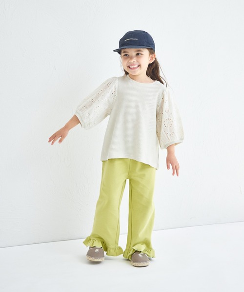 pairmanon(ペアマノン)の「ストレッチ素材 裾フリル パンツ(その他パンツ・キッズ・ピンク/ドット/ベージュ/グリーン系その他/ブラック・140/110/120/100/150/90/130)」の15枚目の写真