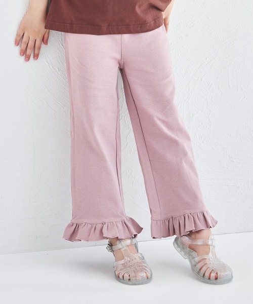 pairmanon(ペアマノン)の「ストレッチ素材 裾フリル パンツ(その他パンツ・キッズ・ピンク/ドット/ベージュ/グリーン系その他/ブラック・140/110/120/100/150/90/130)」の17枚目の写真