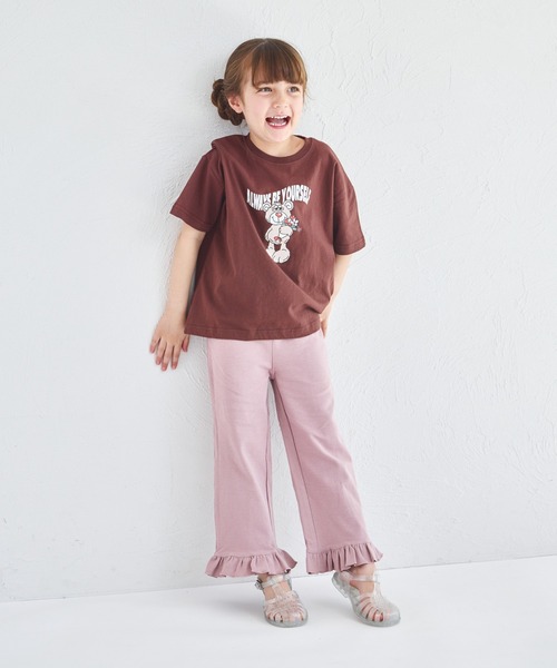 セール】ストレッチ素材 裾フリル パンツ（その他パンツ）｜pairmanon