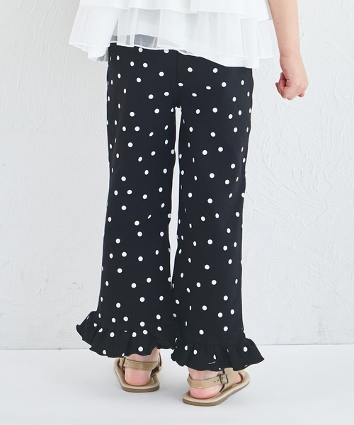 pairmanon(ペアマノン)の「ストレッチ素材 裾フリル パンツ(その他パンツ・キッズ・ピンク/ドット/ベージュ/グリーン系その他/ブラック・140/110/120/100/150/90/130)」の22枚目の写真