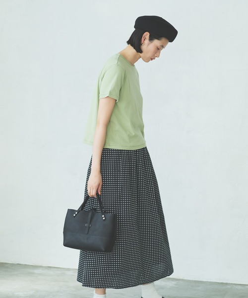 LA MARINE FRANCAISE（マリン フランセーズ）の「オリジナルroundプリントスカート（スカート・レディース・ブラック/ベージュ・0/1）」の3枚目の写真