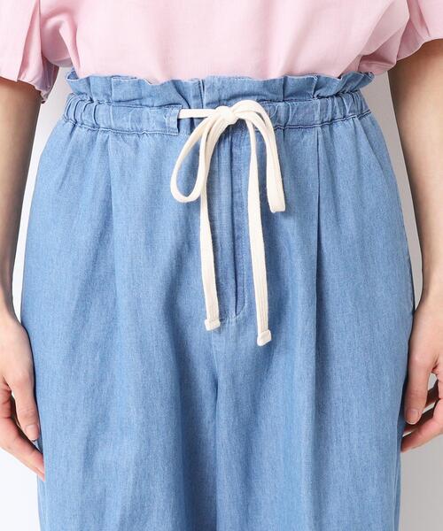 Dessin（デッサン）の「【ウエストゴム・洗える】リネンブレンドデニム調イージーパンツ（XS～L）（その他パンツ・レディース・ライトブルー/ブルー/ネイビー・02/01/00/03）」の21枚目の写真