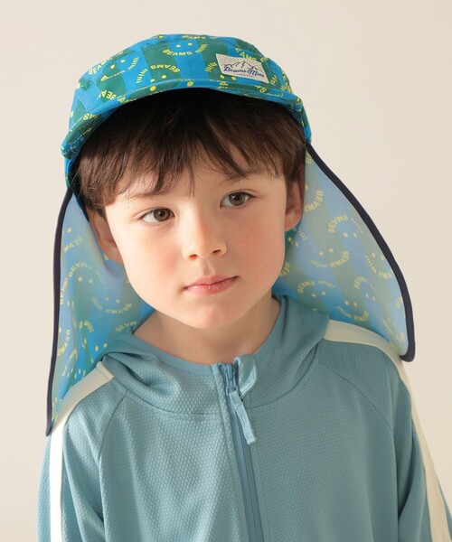 BEAMS mini(ビームスミニ)の「【水陸両用】 ジェットキャップ 2025SS(キャップ・キッズ・ブルー/ベージュ・ONE SIZE)」の7枚目の写真