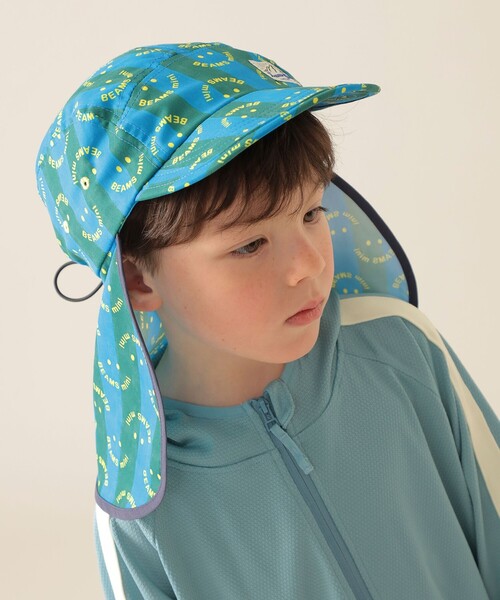 BEAMS mini(ビームスミニ)の「【水陸両用】 ジェットキャップ 2025SS(キャップ・キッズ・ブルー/ベージュ・ONE SIZE)」の8枚目の写真