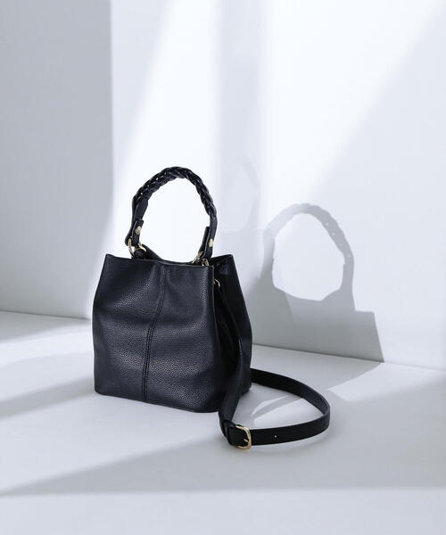 NATURAL BEAUTY BASIC(ナチュラルビューティーベーシック)の「◇ 3wayメッシュハンドルショルダーバッグ(ショルダーバッグ・レディース・ブラック/オフホワイト/ブルー・フリ-)」の2枚目の写真