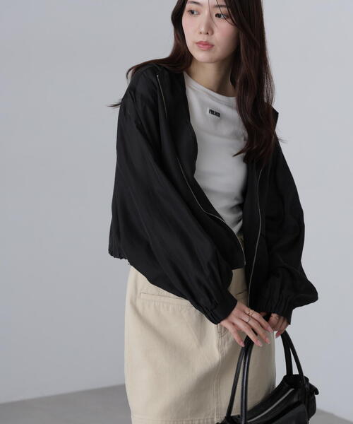 FREE'S MART（フリーズマート）の「◆シアーブルゾン（ブルゾン・レディース・ホワイト/ブルー/ブラック・FREE）」の5枚目の写真