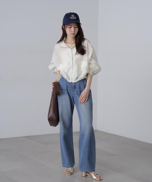 FREE'S MART（フリーズマート）の「◆シアーブルゾン（ブルゾン・レディース・ホワイト/ブルー/ブラック・FREE）」の17枚目の写真