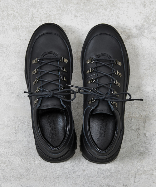 PADRONE(パドローネ)の「PADRONE パドローネ / TREKKING SHOES with 884C Vibram ビブラムソールトレッキングシューズ 日本製 / PU8840-2007(ブーツ・メンズ・ブラック・42/41/40/43)」の12枚目の写真