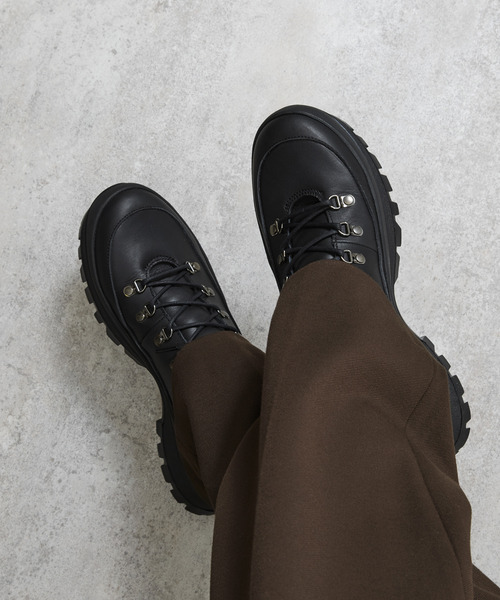 PADRONE(パドローネ)の「PADRONE パドローネ / TREKKING SHOES with 884C Vibram ビブラムソールトレッキングシューズ 日本製 / PU8840-2007(ブーツ・メンズ・ブラック・42/41/40/43)」の2枚目の写真