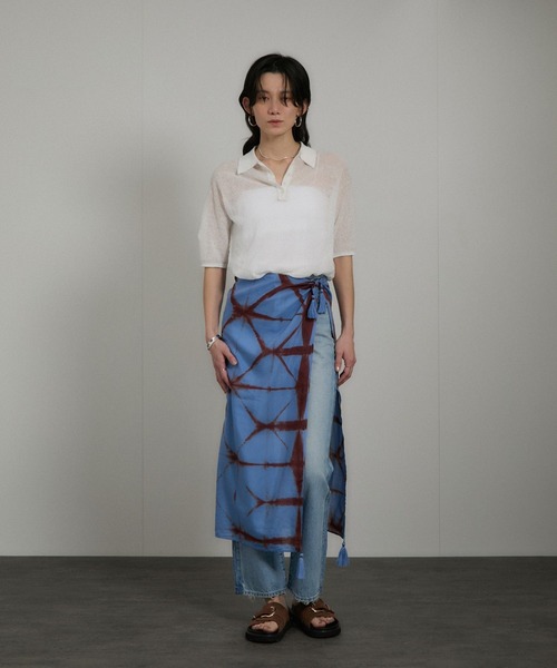 KURO(クロ)の「【KURO】FLOWER STITCHING ON BUTTOCKS DENIM PANTS 002(デニムパンツ・レディース・ブルー系その他5・26/27)」の18枚目の写真