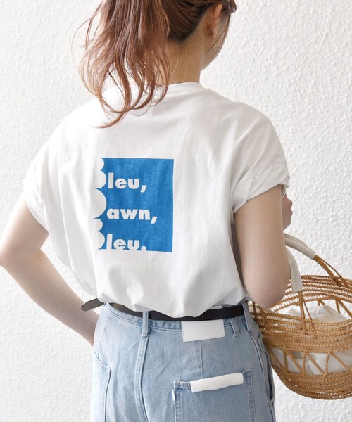 SHIPS any(シップス エニィ)の「SHIPS any:〈洗濯機可能〉PREPPY ロゴ プリント フレンチスリーブ TEE(Tシャツ/カットソー・レディース・ベージュ/ブラウン/ホワイト系1/ホワイト系2/ホワイト系3・ONE SIZE)」の1枚目の写真