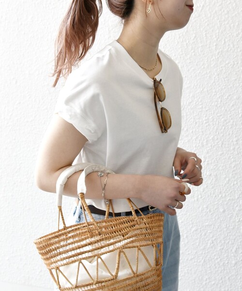 SHIPS any(シップス エニィ)の「SHIPS any:〈洗濯機可能〉PREPPY ロゴ プリント フレンチスリーブ TEE(Tシャツ/カットソー・レディース・ベージュ/ブラウン/ホワイト系1/ホワイト系2/ホワイト系3・ONE SIZE)」の19枚目の写真