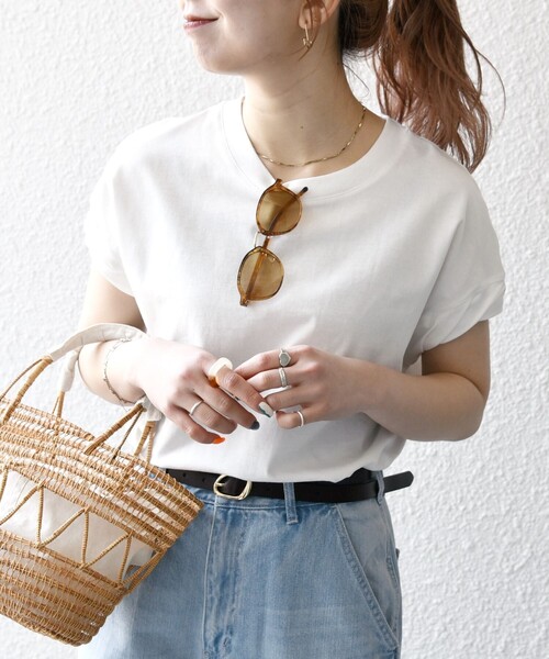 SHIPS any(シップス エニィ)の「SHIPS any:〈洗濯機可能〉PREPPY ロゴ プリント フレンチスリーブ TEE(Tシャツ/カットソー・レディース・ベージュ/ブラウン/ホワイト系1/ホワイト系2/ホワイト系3・ONE SIZE)」の20枚目の写真