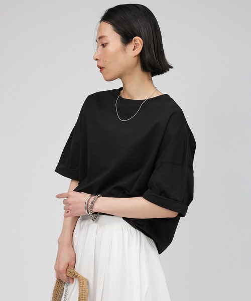 BABYLONE(バビロン)の「バックオープンカットソー(Tシャツ/カットソー・レディース・ホワイト/ブラウン/ブラック・フリー)」の20枚目の写真