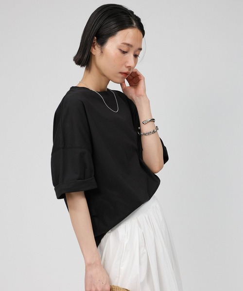 BABYLONE(バビロン)の「バックオープンカットソー(Tシャツ/カットソー・レディース・ホワイト/ブラウン/ブラック・フリー)」の21枚目の写真