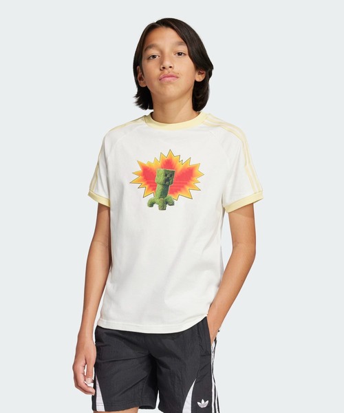 adidas（アディダス）の「adidas Originals × Minecraft グラフィック半袖Tシャツ / アディダスオリジナルス adidas Originals（Tシャツ/カットソー・キッズ・ホワイト・130/140/150/160/170）」の3枚目の写真