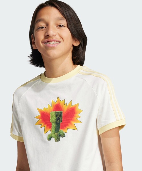 adidas（アディダス）の「adidas Originals × Minecraft グラフィック半袖Tシャツ / アディダスオリジナルス adidas Originals（Tシャツ/カットソー・キッズ・ホワイト・130/140/150/160/170）」の5枚目の写真