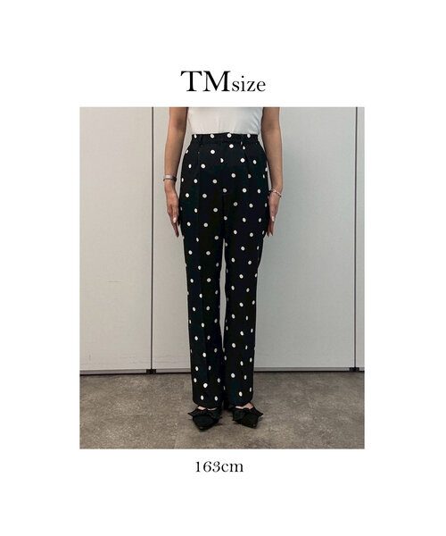 prose verse（プロズヴェール）の「センタープレスドットフレアパンツ（その他パンツ・レディース・ブラック系その他・MEDIUM/LARGE/PM/PL/TM/TL）」の6枚目の写真