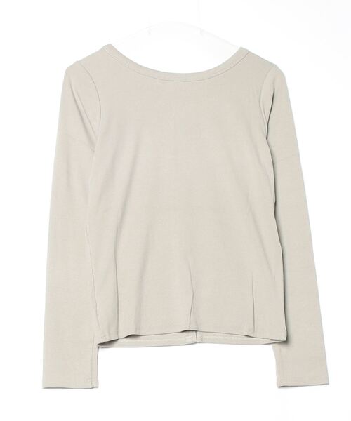 NANO universe（ナノユニバース）の「前後2wayクルーネックリブカットカーディガン（カーディガン/ボレロ・レディース・グリーン系その他4/ブラック/ホワイト・FREE）」の11枚目の写真