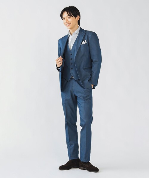 BEAMS HEART（ビームスハート）の「ストレッチデニム ドレスジレ 25AW（セットアップ対応）（ベスト・メンズ・インディゴブルー/ブルー系その他3・SMALL/MEDIUM/LARGE/X-LARGE）」の3枚目の写真