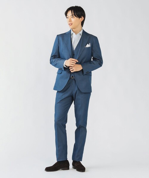 BEAMS HEART（ビームスハート）の「ストレッチデニム ドレスジレ 25AW（セットアップ対応）（ベスト・メンズ・インディゴブルー/ブルー系その他3・SMALL/MEDIUM/LARGE/X-LARGE）」の4枚目の写真