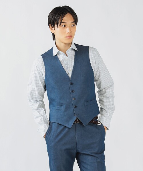 BEAMS HEART（ビームスハート）の「ストレッチデニム ドレスジレ 25AW（セットアップ対応）（ベスト・メンズ・インディゴブルー/ブルー系その他3・SMALL/MEDIUM/LARGE/X-LARGE）」の5枚目の写真