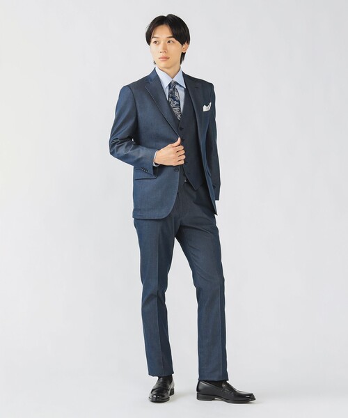 BEAMS HEART（ビームスハート）の「ストレッチデニム ドレスジレ 25AW（セットアップ対応）（ベスト・メンズ・インディゴブルー/ブルー系その他3・SMALL/MEDIUM/LARGE/X-LARGE）」の8枚目の写真