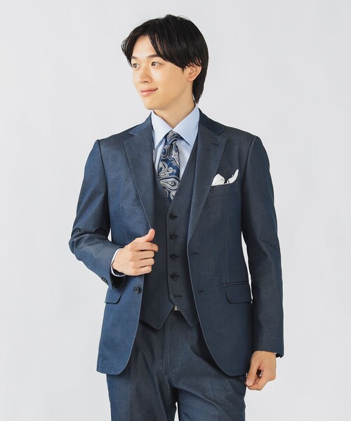 BEAMS HEART（ビームスハート）の「ストレッチデニム ドレスジレ 25AW（セットアップ対応）（ベスト・メンズ・インディゴブルー/ブルー系その他3・SMALL/MEDIUM/LARGE/X-LARGE）」の12枚目の写真