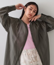 OPAQUE.CLIP  ブラウン　ワンピース　長袖　古着 OPAQUE.CLIP 「OPAQUE.CLIP」 長袖ワンピース 38 ブラウン