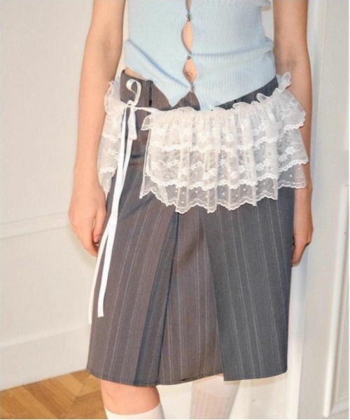 WEGO(ウィゴー)の「WEGO/ウエストレイヤーボリュームレースフリルスカート(スカート・レディース・その他2/その他1・FREE)」の1枚目の写真