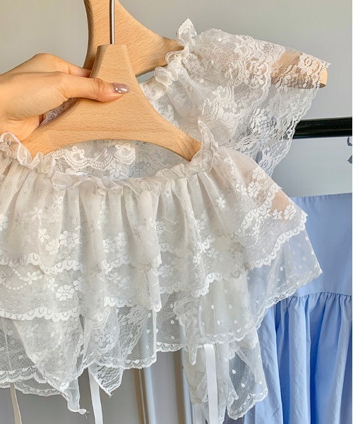 WEGO(ウィゴー)の「WEGO/ウエストレイヤーボリュームレースフリルスカート(スカート・レディース・その他2/その他1・FREE)」の9枚目の写真