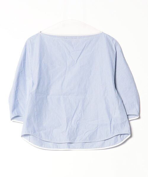 「Demi-Luxe BEAMS」 7分袖ブラウス 38 グリーン レディース Demi-Luxe BEAMS ブラウス シャツ オーガンジー リボンブラウス