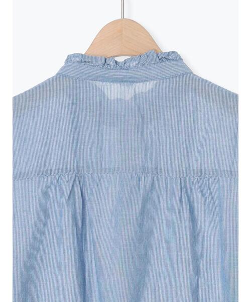 Samansa Mos2（サマンサ モスモス）の「柄アソートフリルピンタックブラウス（シャツ/ブラウス・レディース・グレー/ブルー/ブラック/レッド・F）」の13枚目の写真