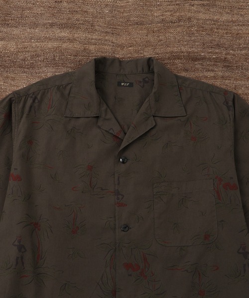 WILD LIFE TAILOR Adam et Rope'(ワイルドテーラーアダムエロペ )の「【WILD LIFE TAILOR】ダークカラー ショートスリーブ アロハシャツ(シャツ/ブラウス・メンズ・ブラック系その他3/ブラック系その他2・M/L)」の3枚目の写真