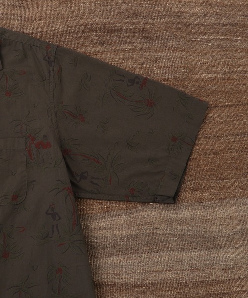 WILD LIFE TAILOR Adam et Rope'(ワイルドテーラーアダムエロペ )の「【WILD LIFE TAILOR】ダークカラー ショートスリーブ アロハシャツ(シャツ/ブラウス・メンズ・ブラック系その他3/ブラック系その他2・M/L)」の5枚目の写真